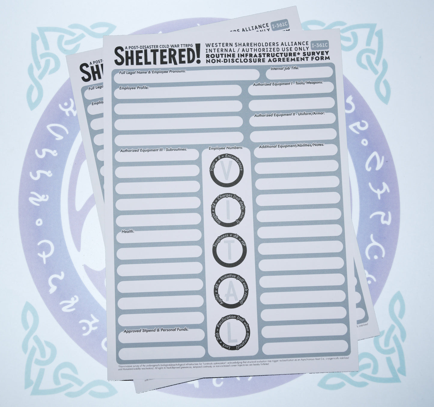 Sheltered! A Post-Disaster Brochure TTRPG ~ Compatible with MÖRK BORG