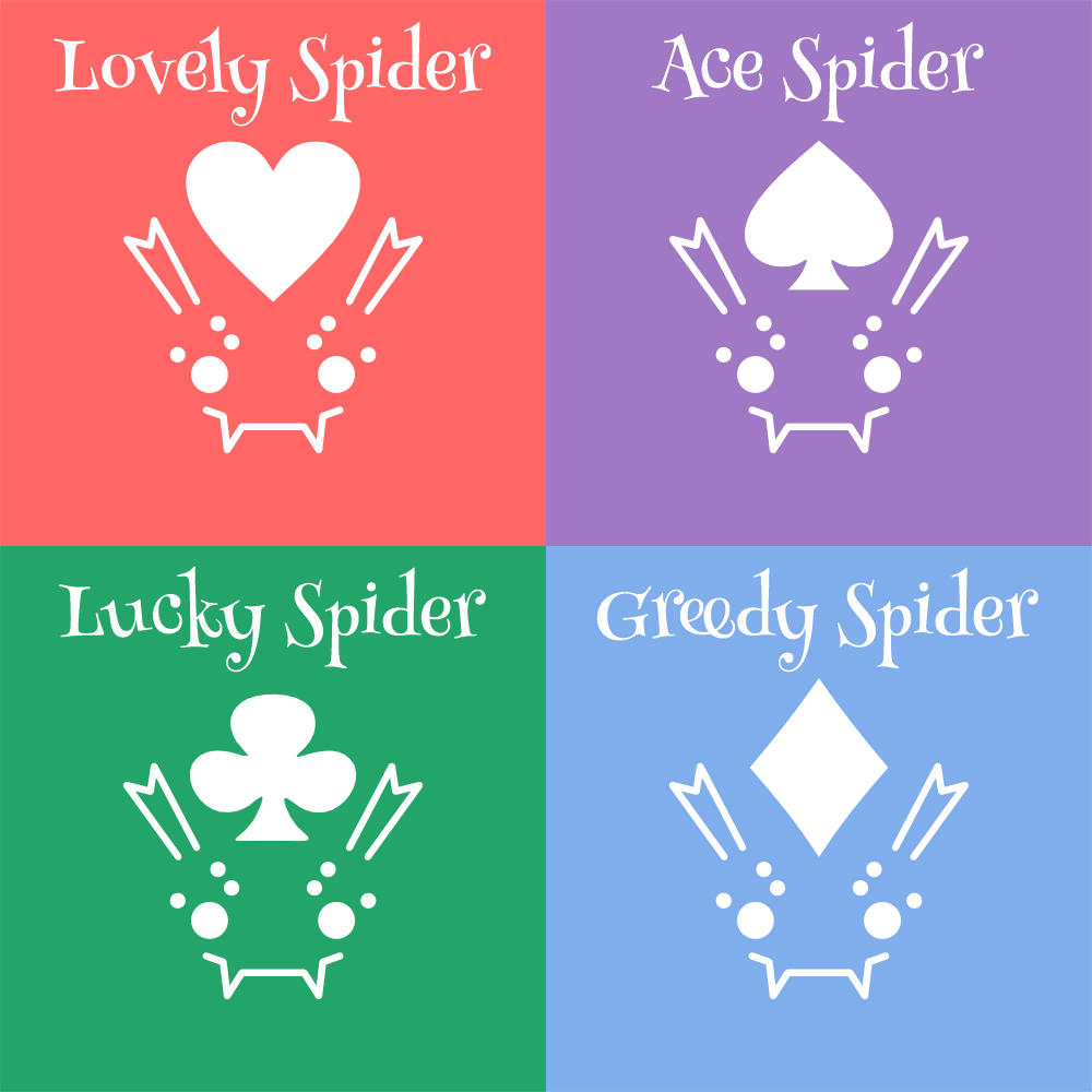 Playing Spiders ~ Spider Drawstring Bags