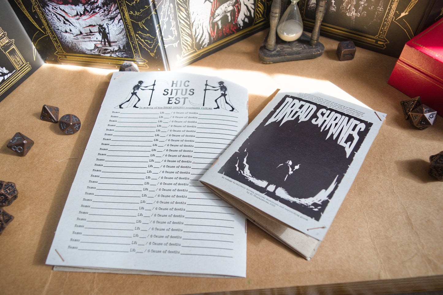 Dread Shrines ~ A curse in paper-and-ink