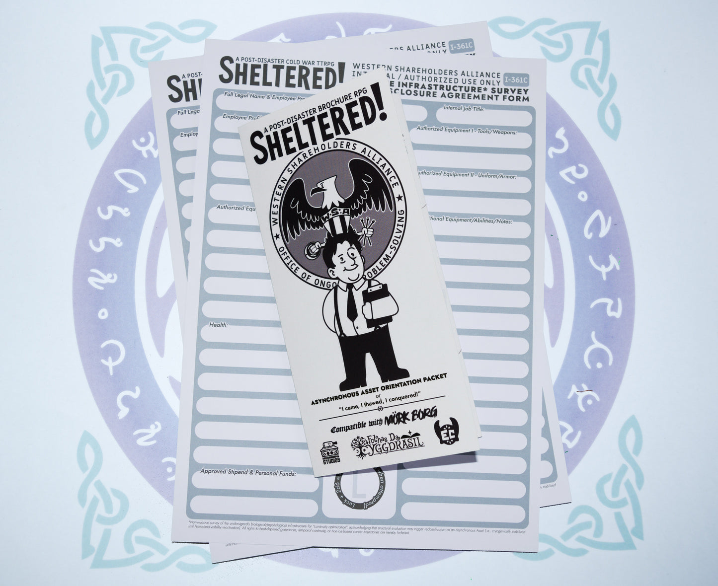 Sheltered! A Post-Disaster Brochure TTRPG ~ Compatible with MÖRK BORG