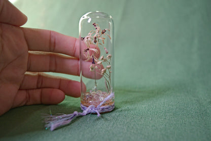 Real Bottled Flowers ~ Small cloche bell
