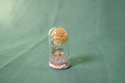 Real Bottled Flowers ~ Small cloche bell