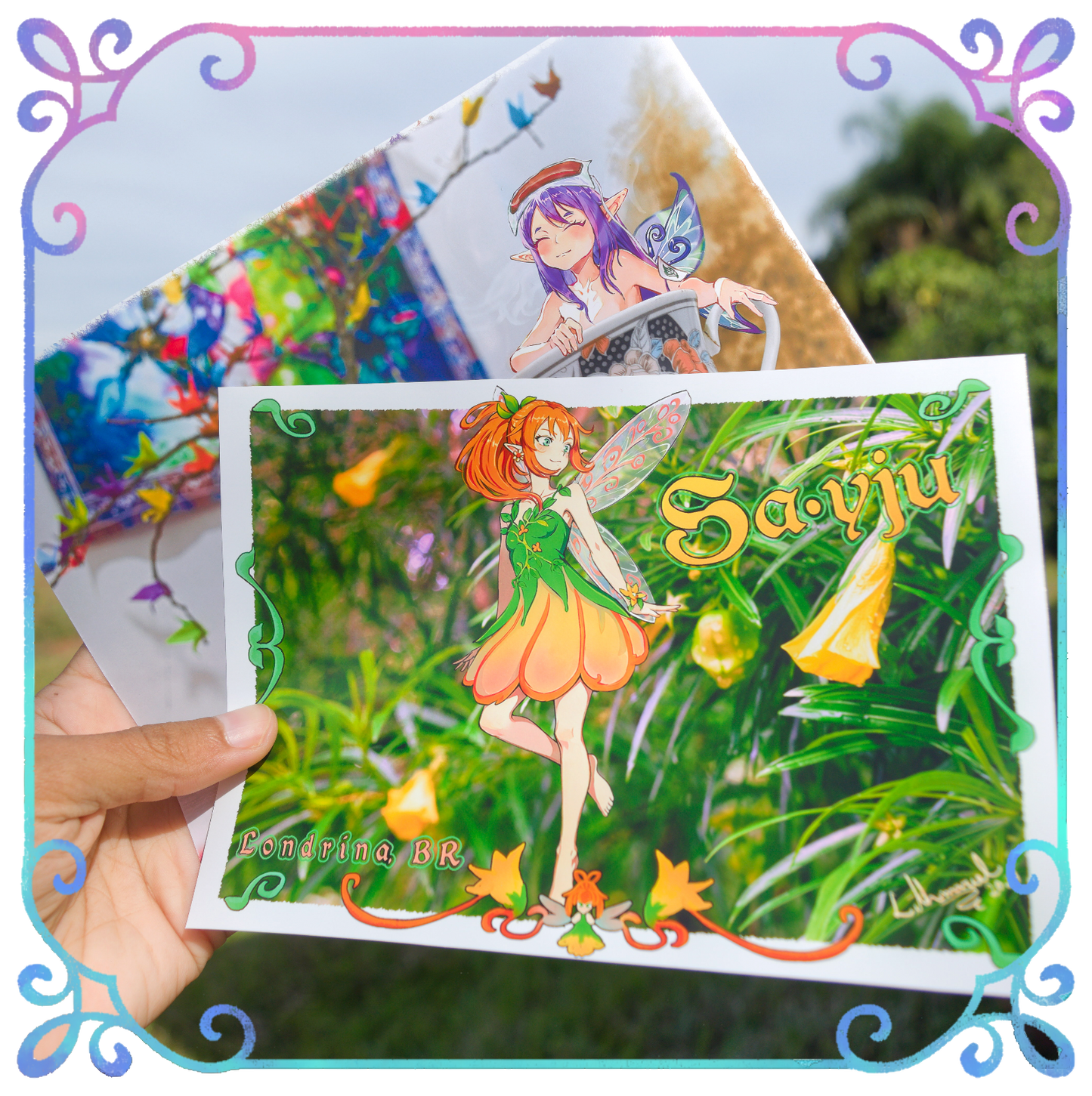 Tea & Petals Codex ~ Fairy Art Print/Postcard Set (2 pcs)