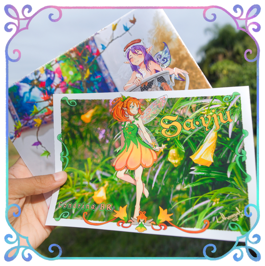 Tea & Petals Codex ~ Fairy Art Print/Postcard Set (2 pcs)