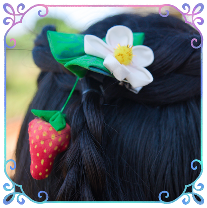 Enchanted Strawberry: Do Not Eat (Strawberry scented hair clip)